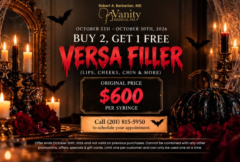Versa filler, buy two syringes and get one free; regular price $600 per syringe